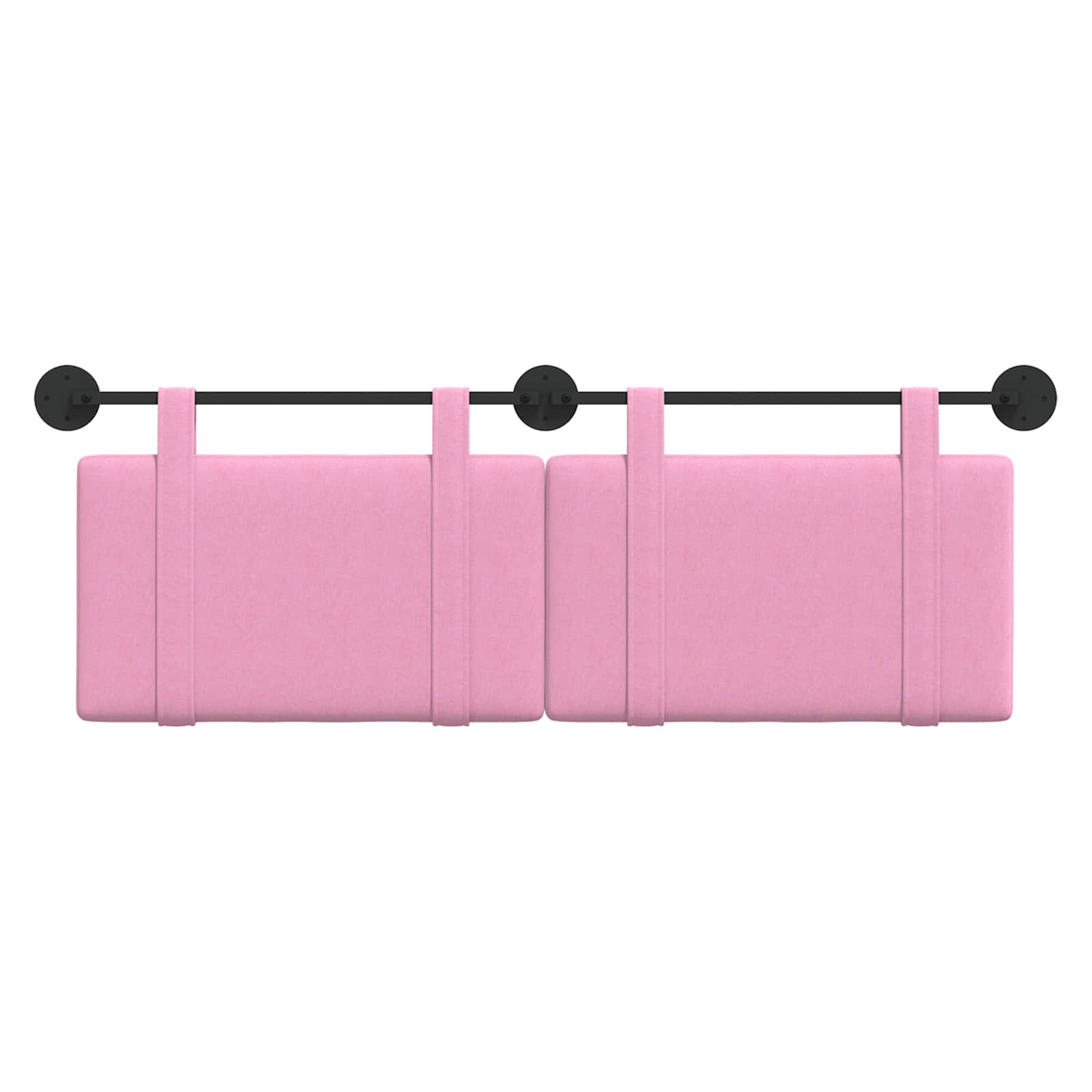 Hängendes Kopfteil Rosa Stoff