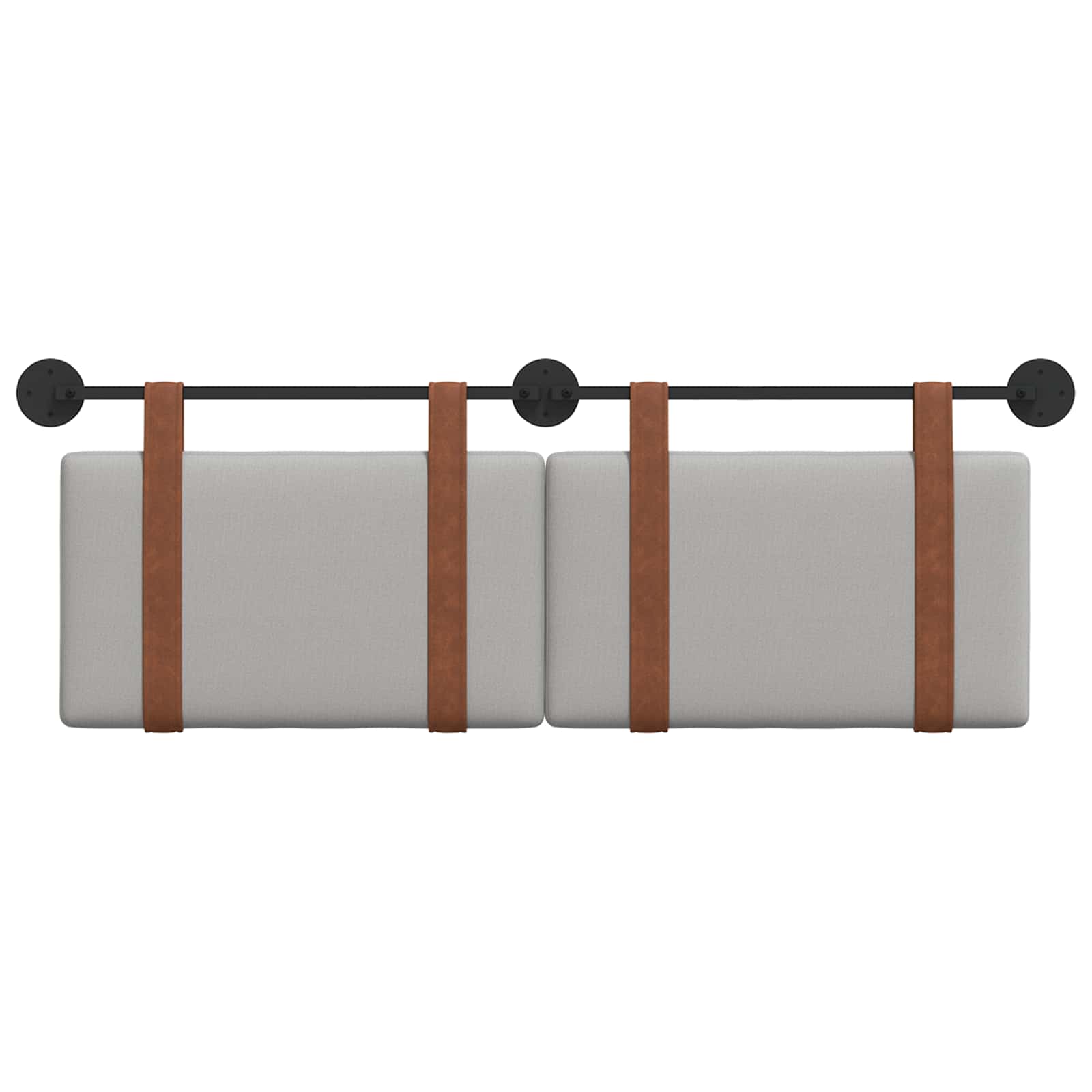 Hängevorderseite Uni Wolkengrau 150 x 55 x 5 cm Antikes PU
