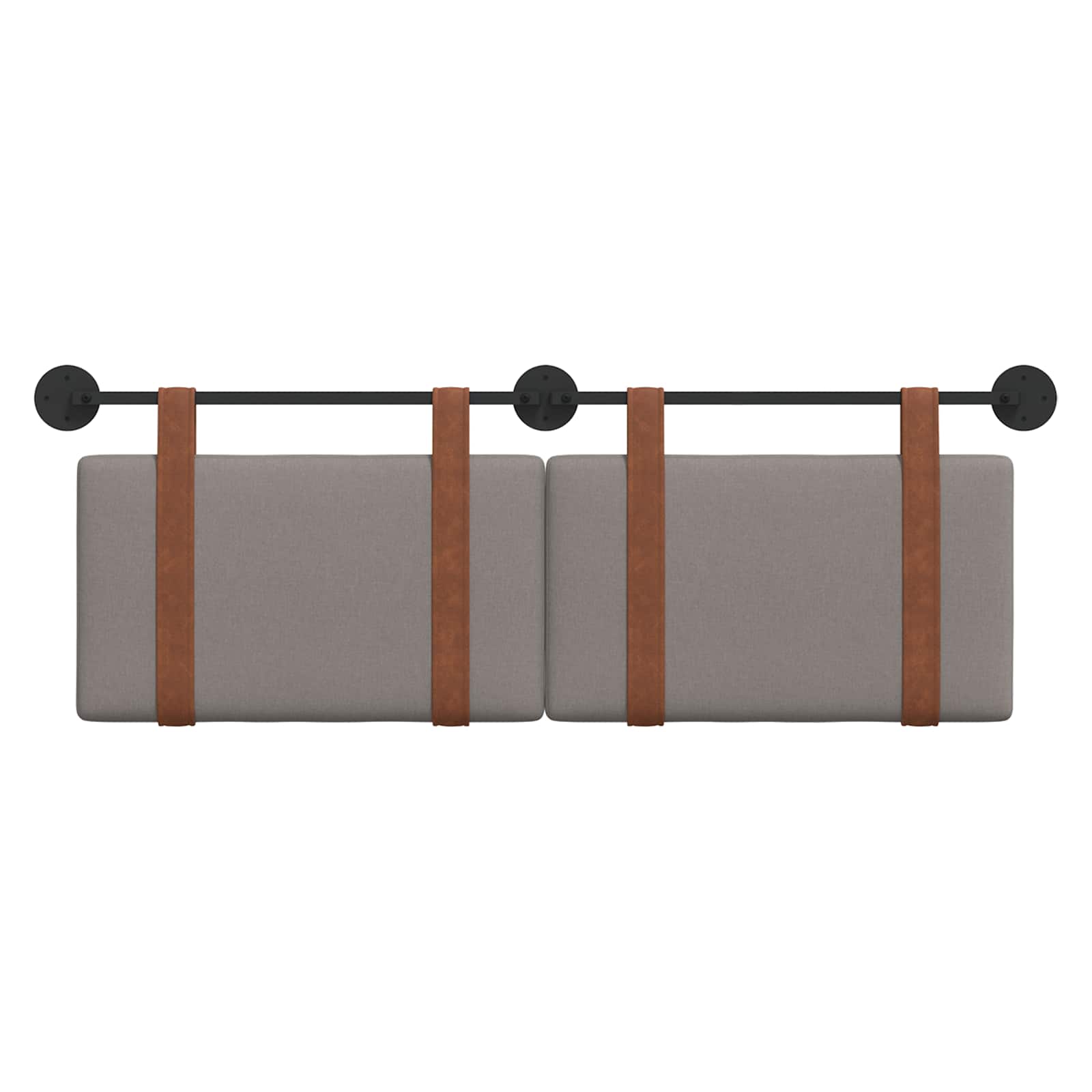 Hängevorderseite Wandmontiert Taupe 150 x 55 x 5 cm Antikes PU