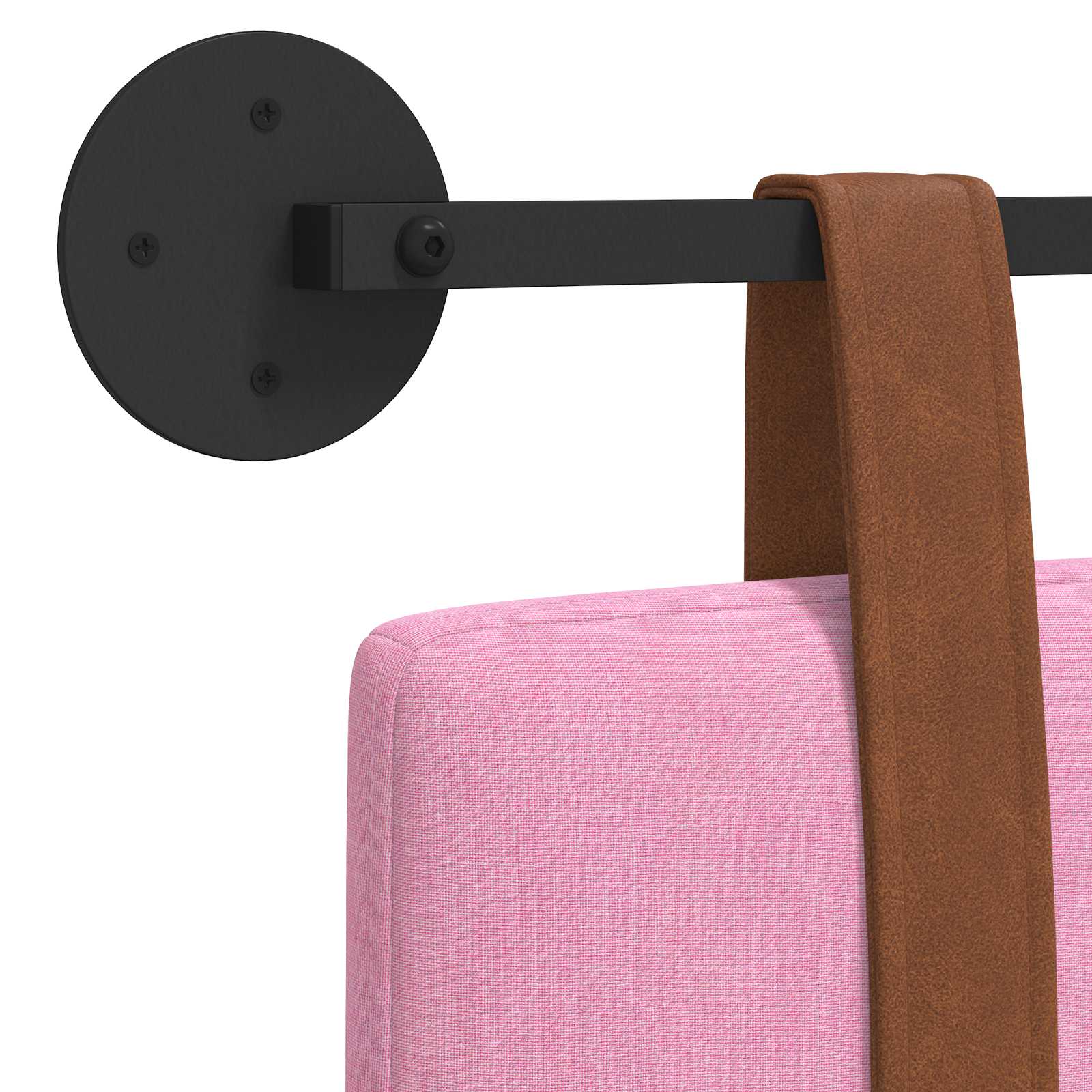 Hängendes Kopfteil Rosa Antikes PU
