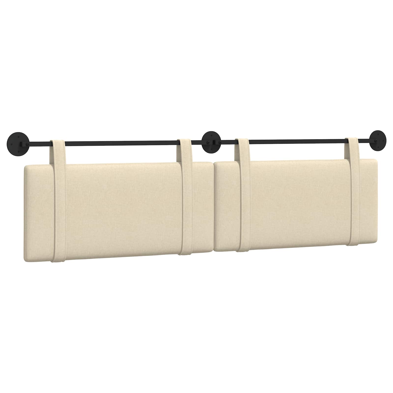 Hängendes Kopfteil Creme Stoff