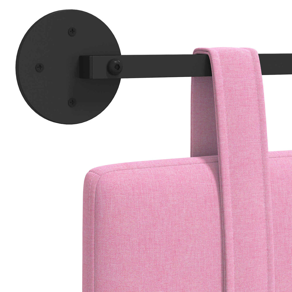 Hängendes Kopfteil Rosa Stoff