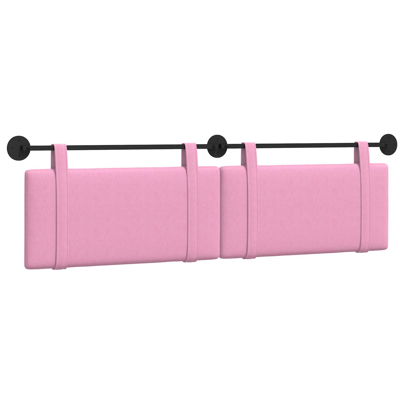 Hängendes Kopfteil Rosa Stoff
