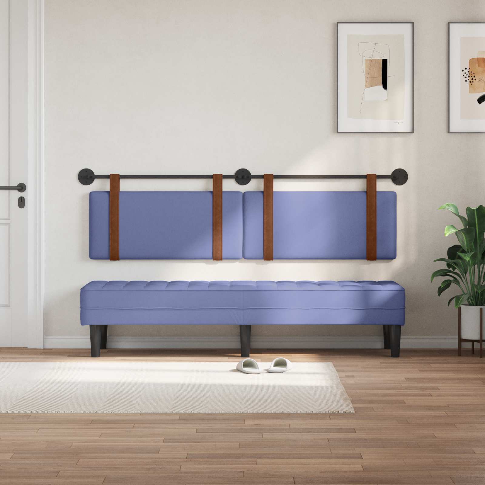 Hängendes Kopfteil Jeans blau Antikes PU