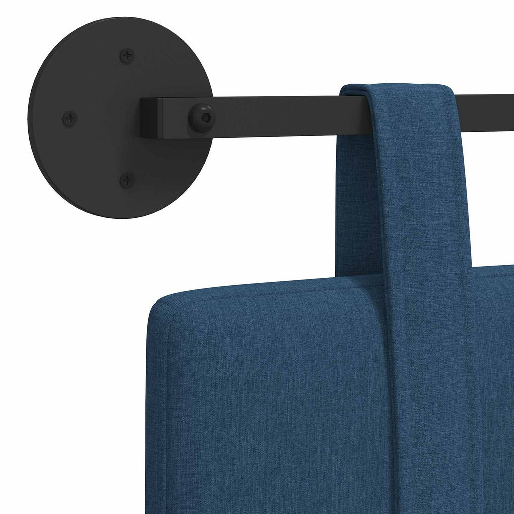 Hängendes Kopfteil Blau Stoff