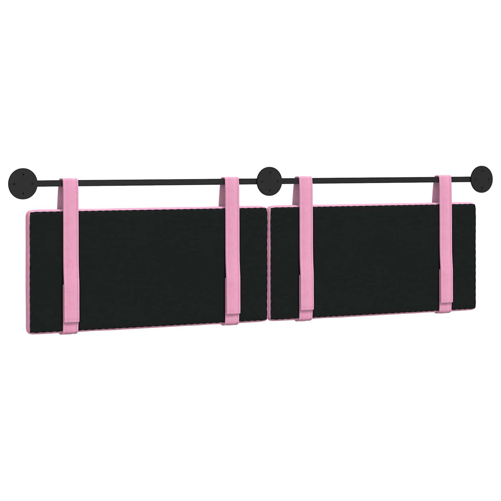 Hängendes Kopfteil Rosa Stoff