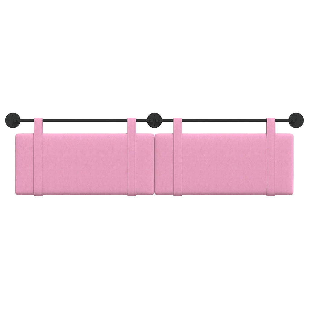 Hängendes Kopfteil Rosa Stoff