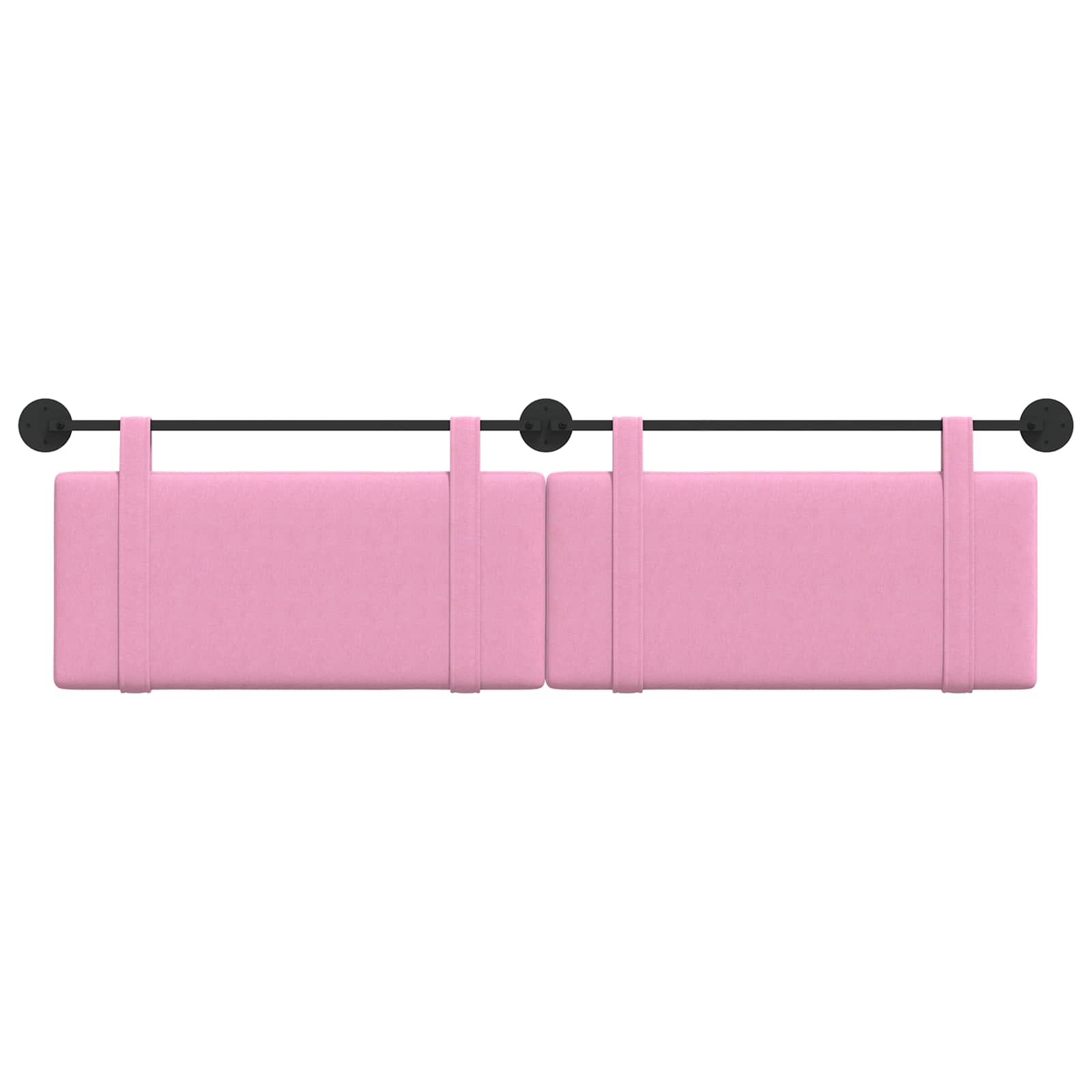 Hängendes Kopfteil Rosa Stoff