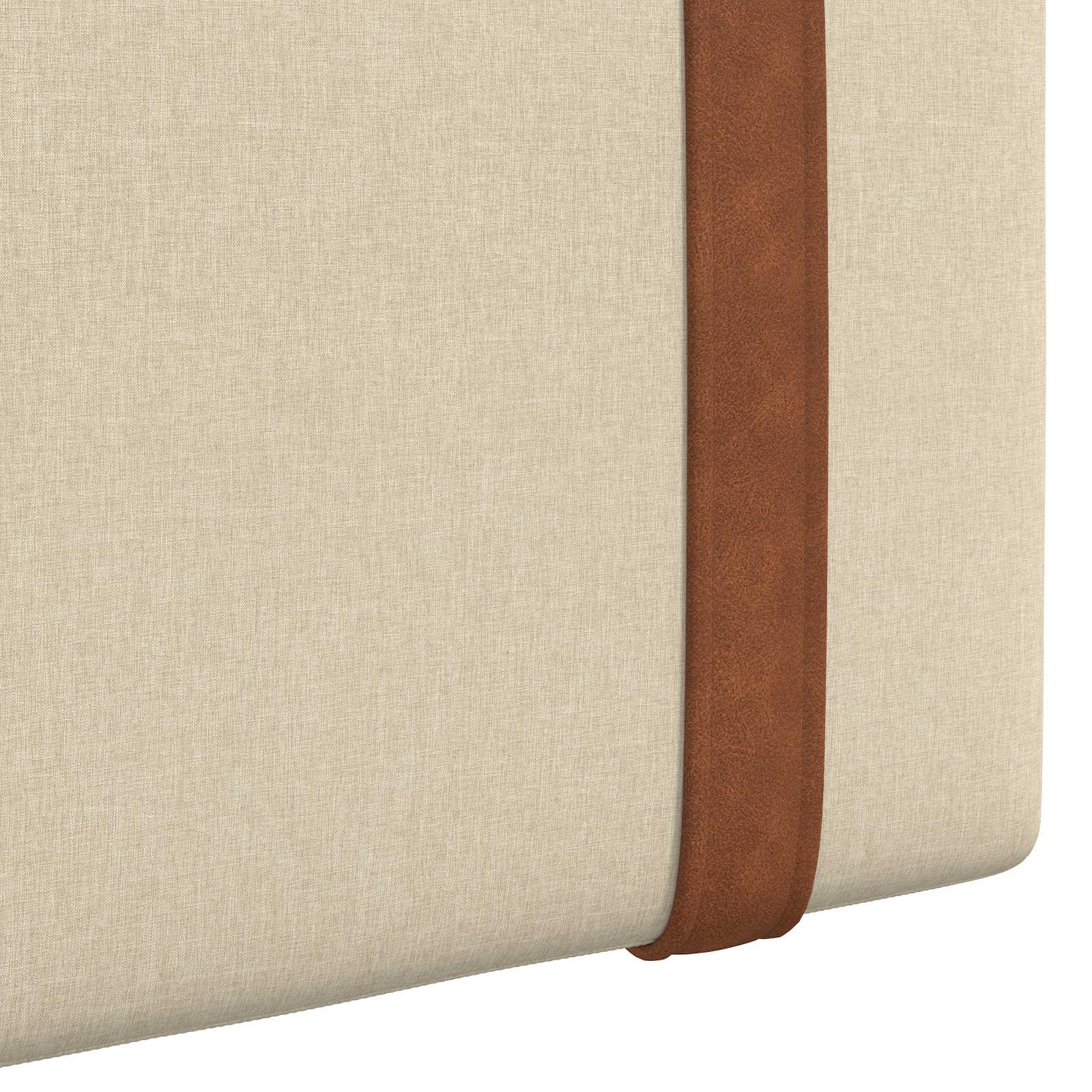 Hängevorderseite Wandmontiert Creme 190 x 55 x 5 cm Antikes PU