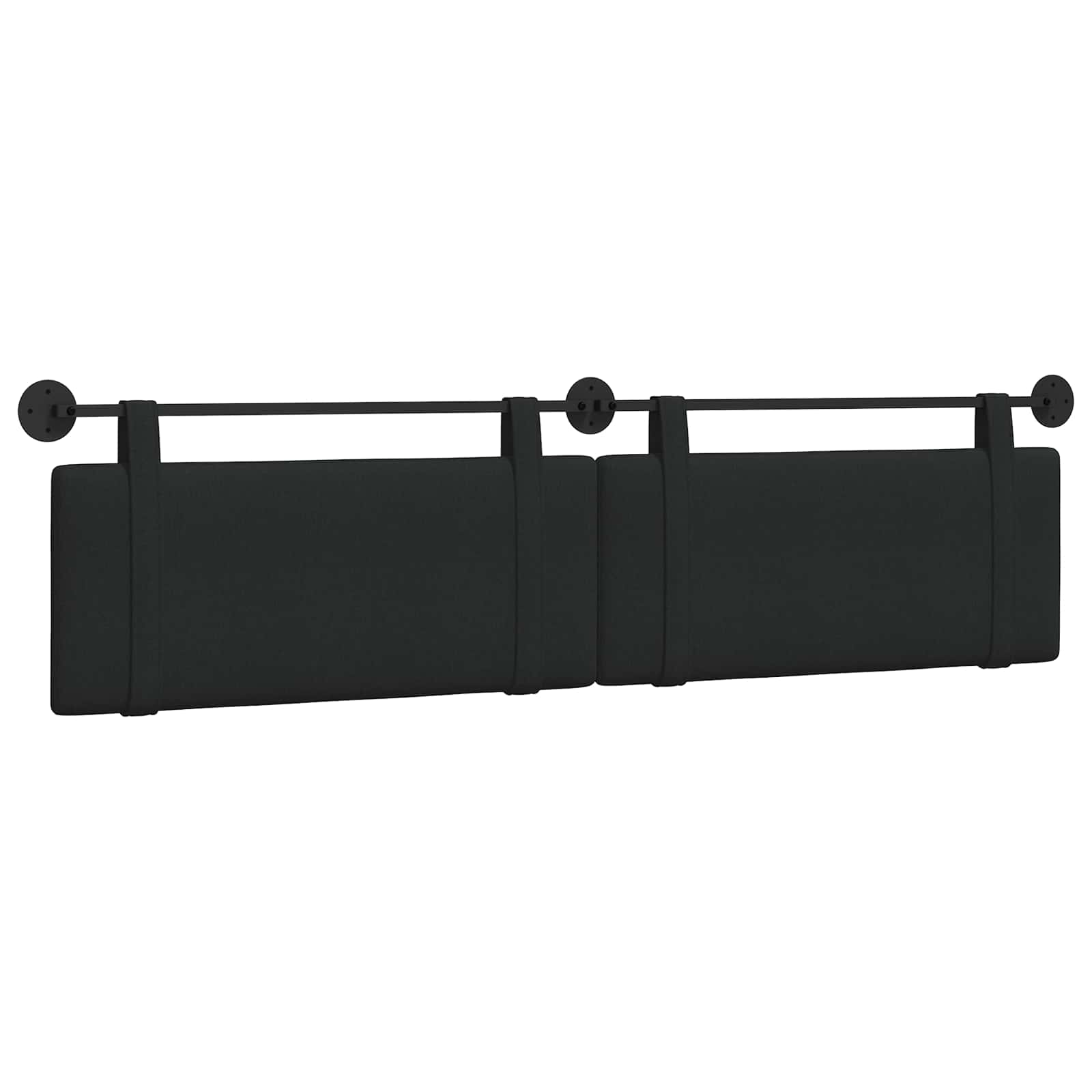 Hängendes Kopfteil Schwarz Stoff