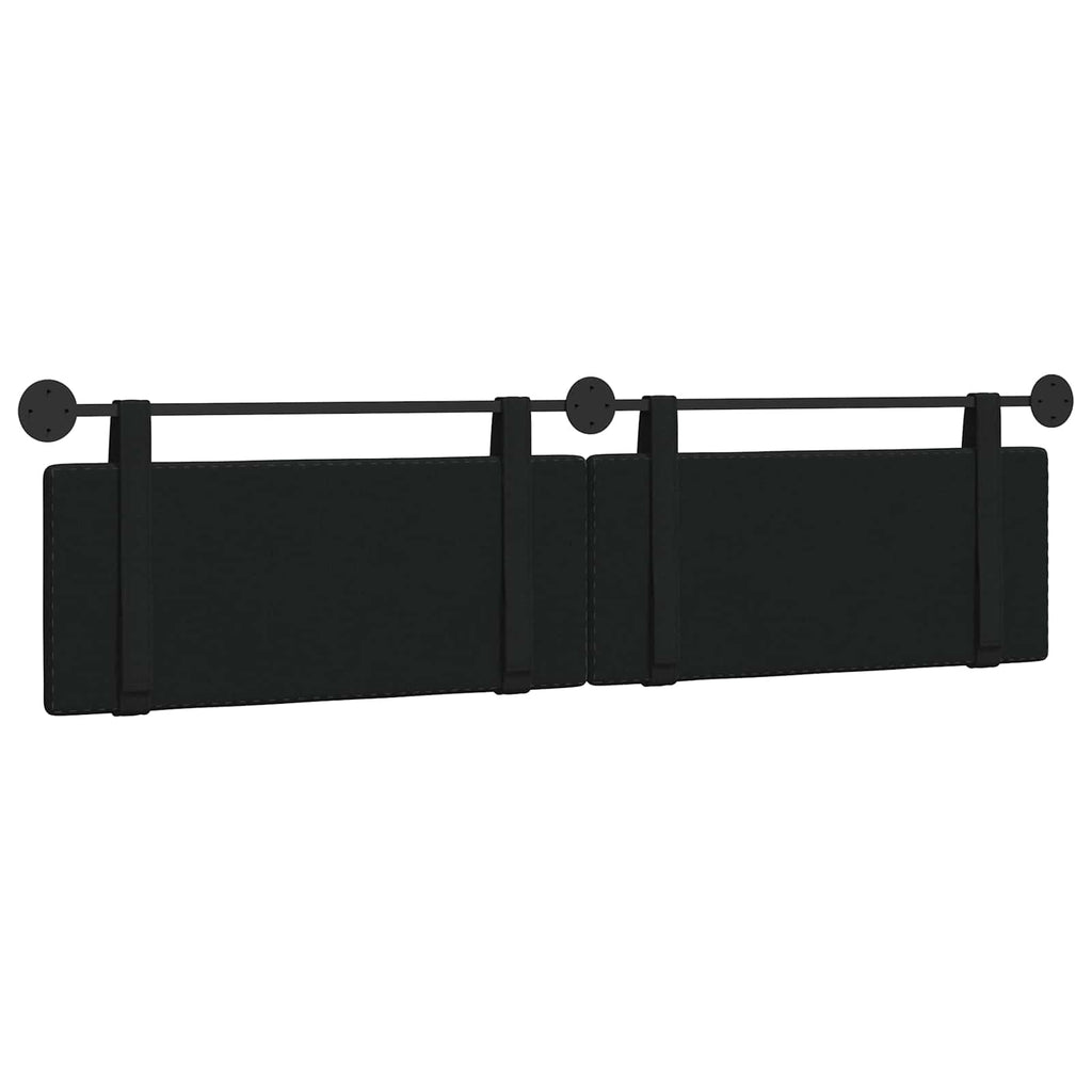 Hängendes Kopfteil Schwarz Stoff