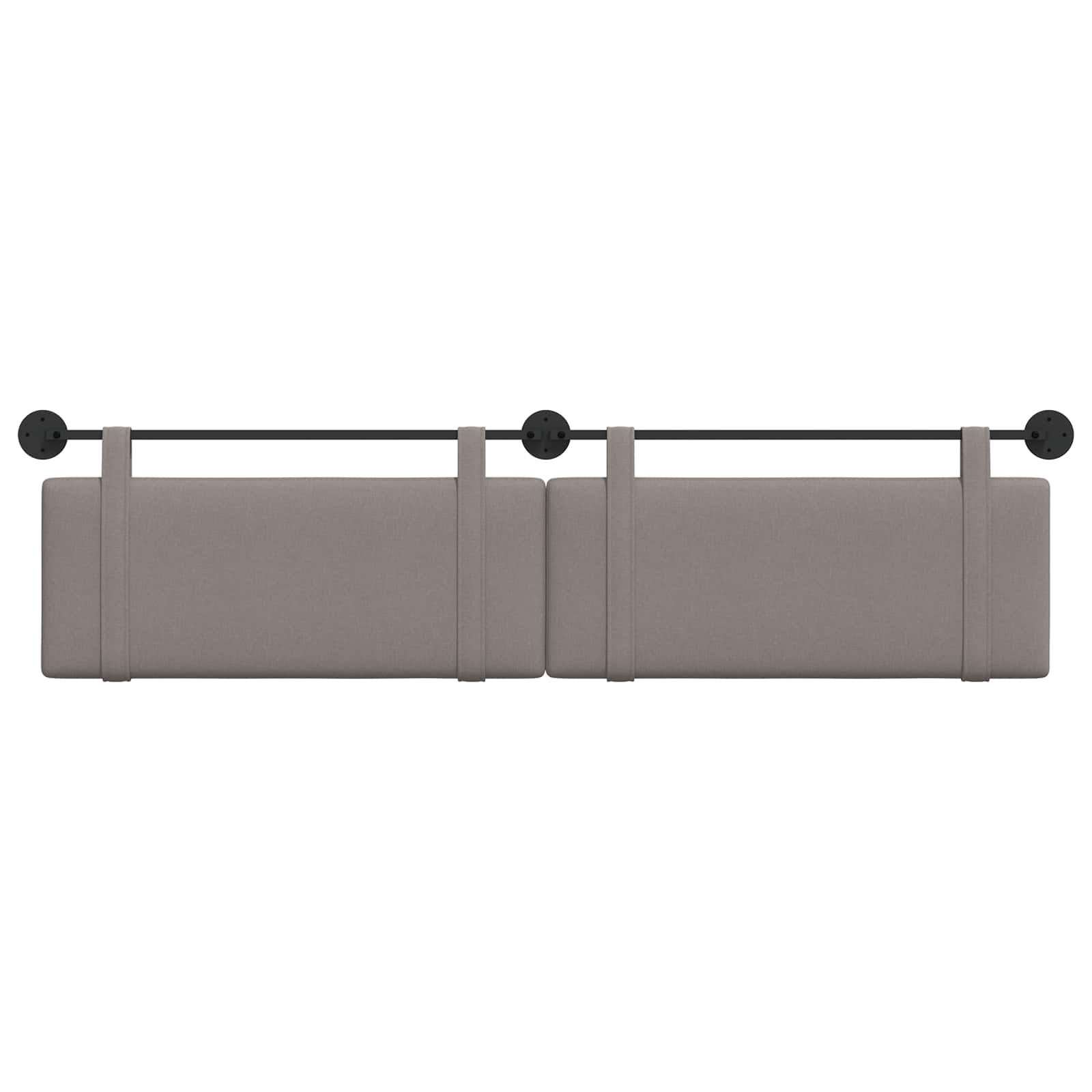 Hängendes Kopfteil Taupe Stoff