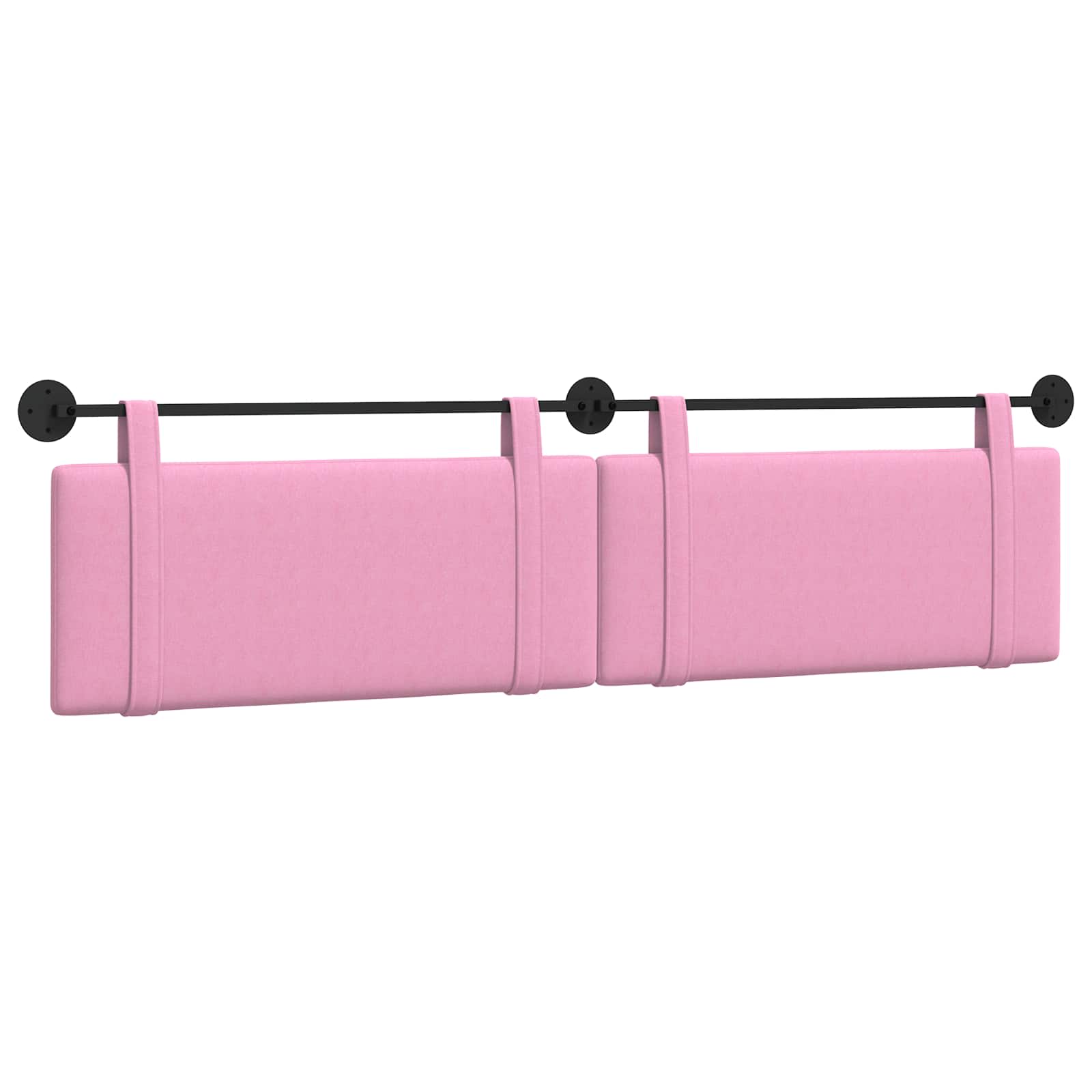 Hängendes Kopfteil Rosa Stoff
