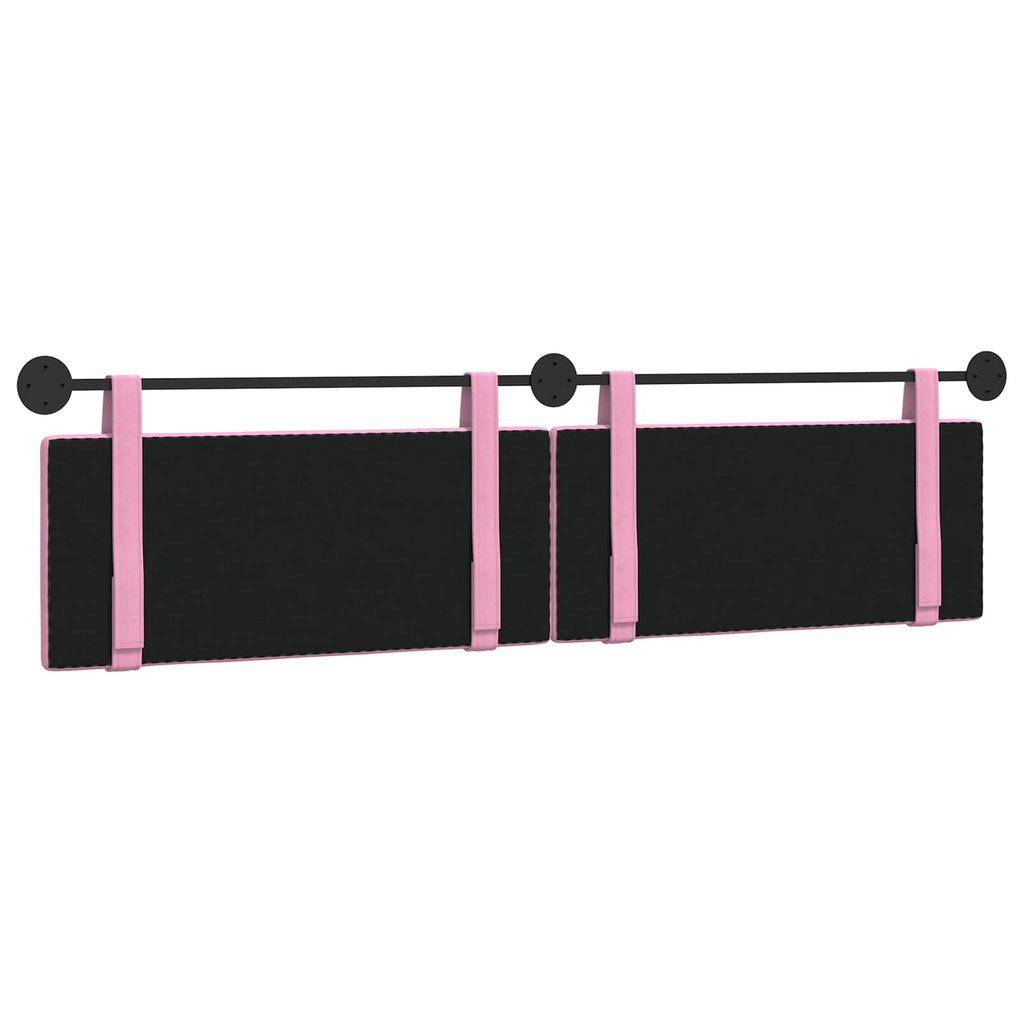 Hängendes Kopfteil Rosa Stoff