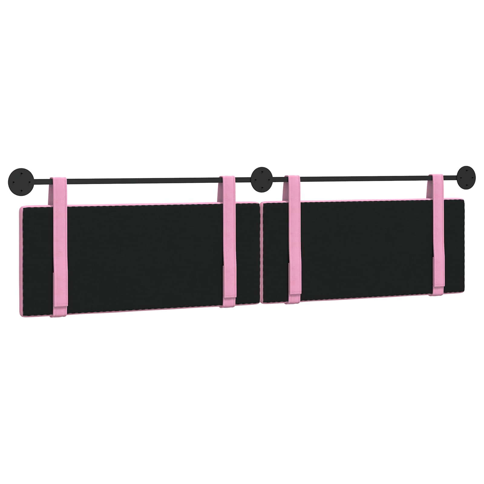 Hängendes Kopfteil Rosa Stoff