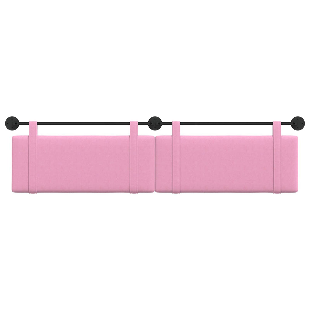 Hängendes Kopfteil Rosa Stoff