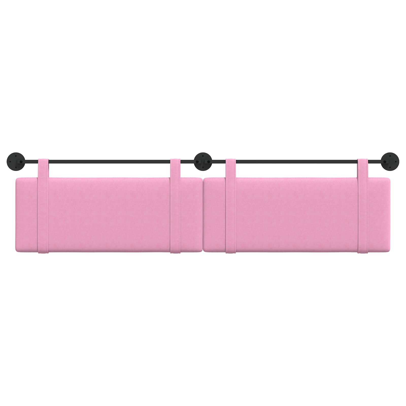 Hängendes Kopfteil Rosa Stoff