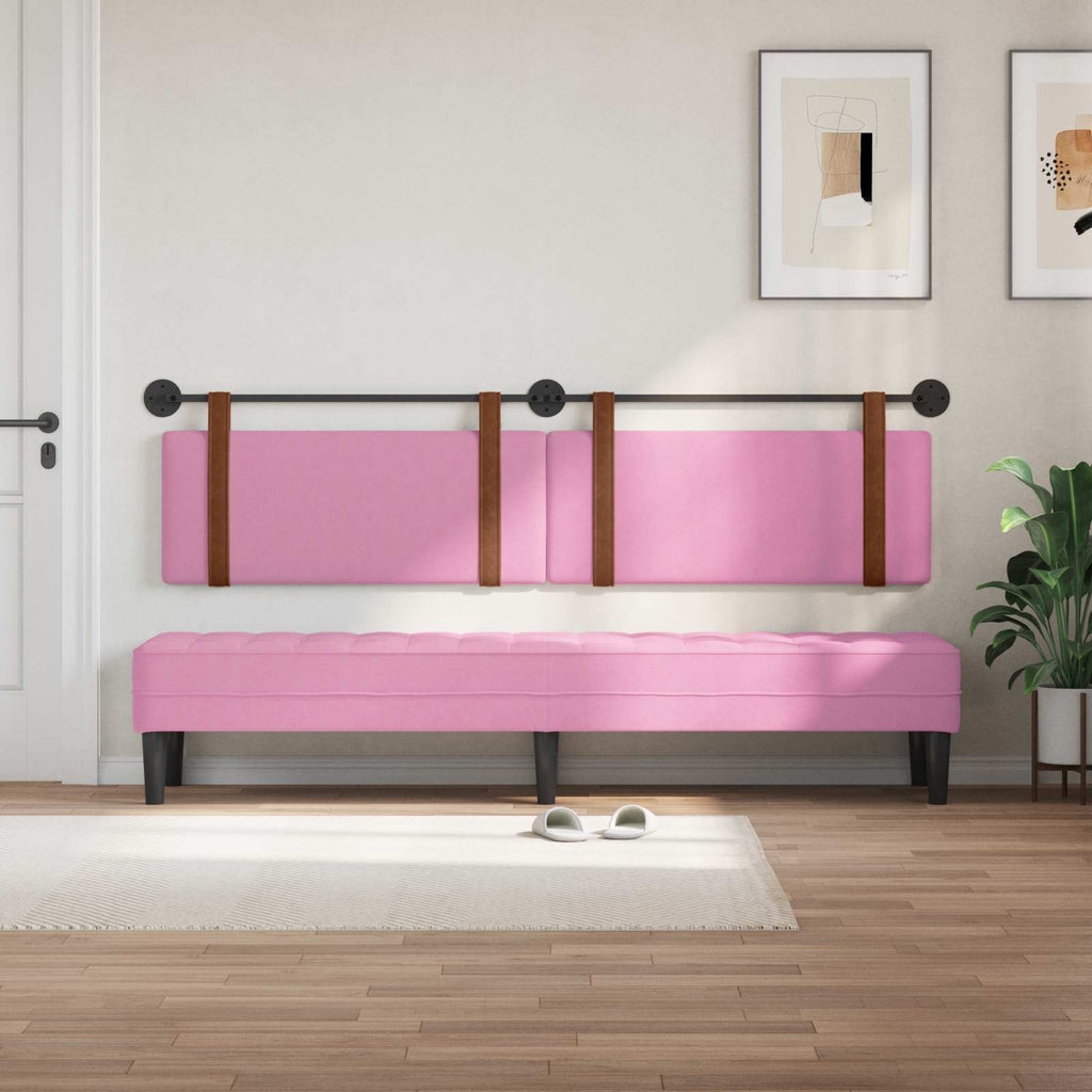 Hängendes Kopfteil Rosa Antikes PU