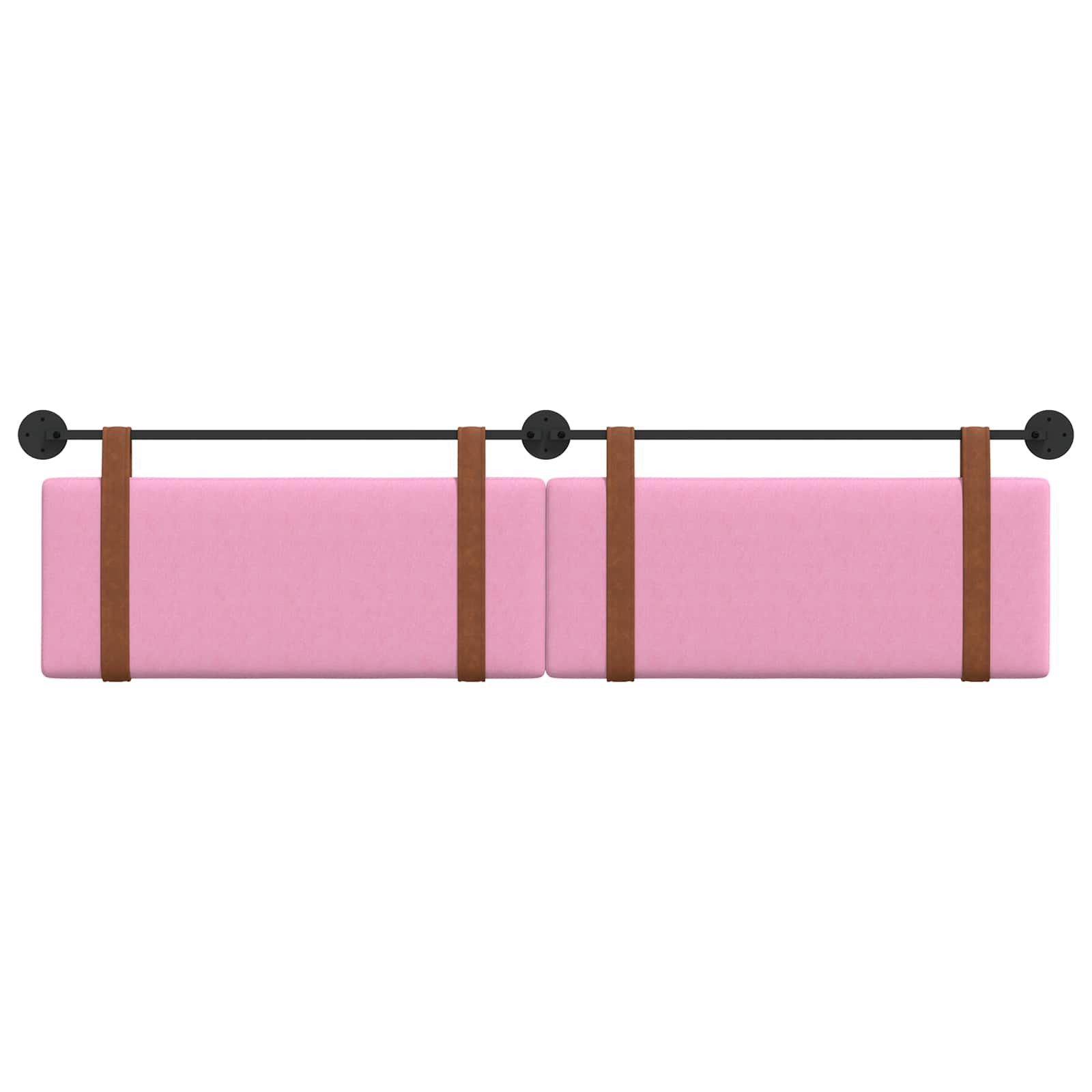 Hängendes Kopfteil Rosa Antikes PU