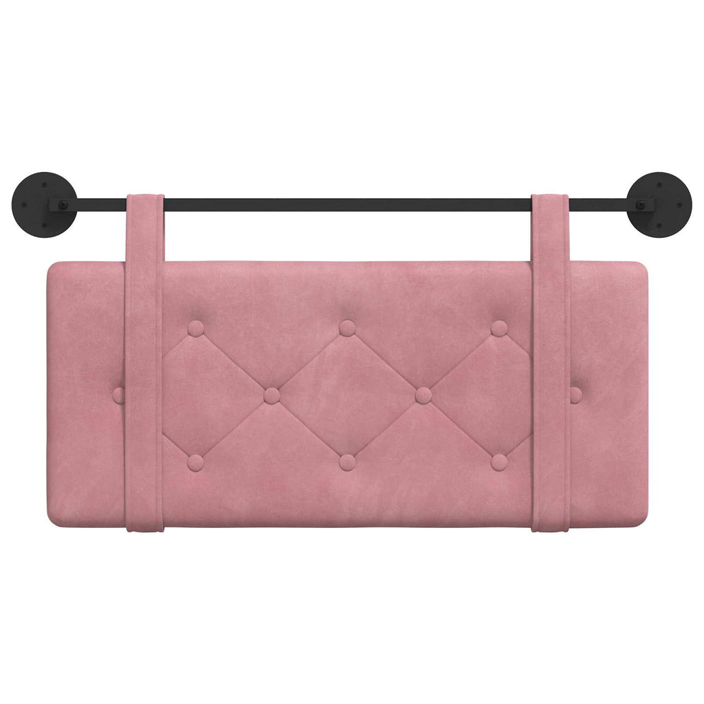 Hängendes Kopfteil Rosa Samt