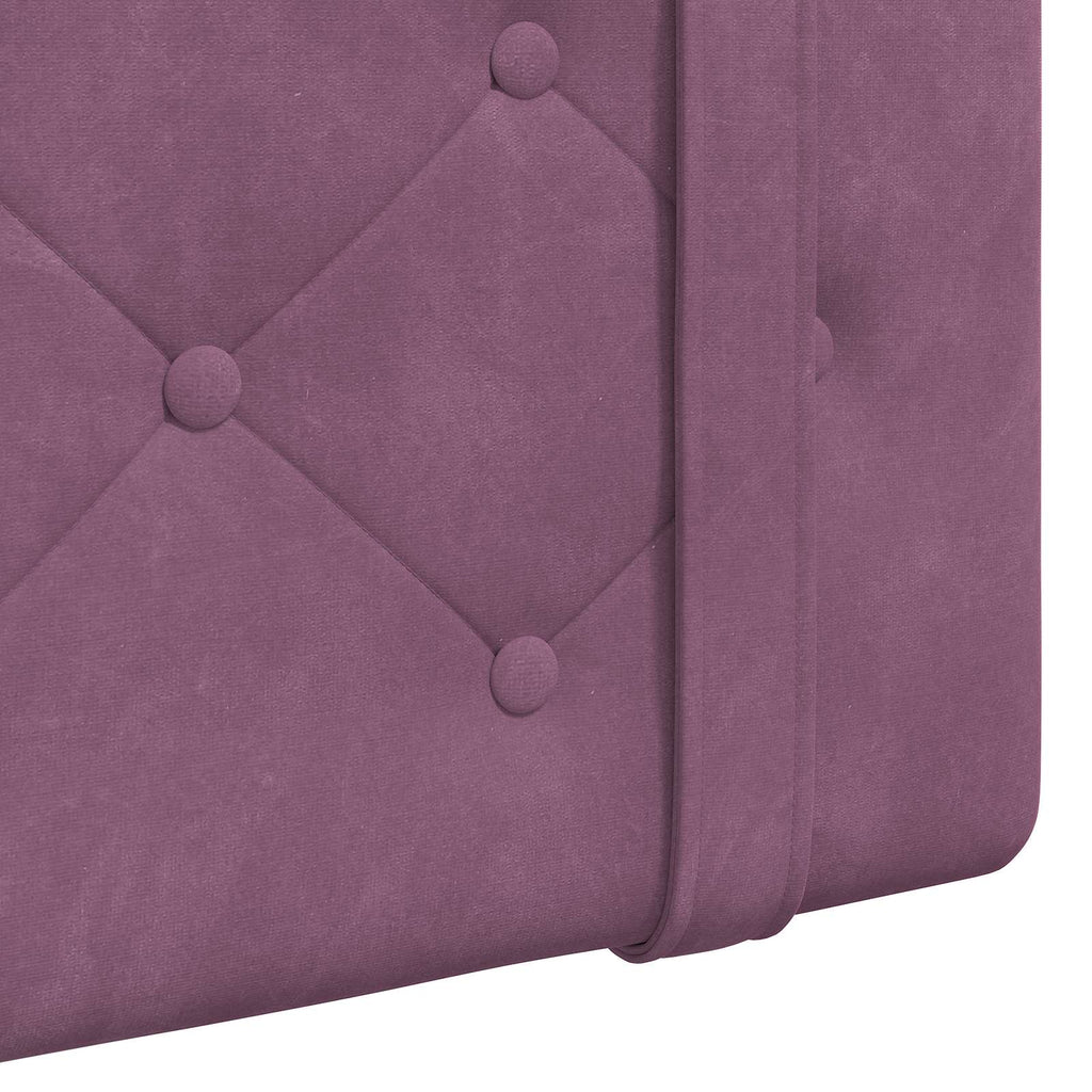 Hängendes Kopfteil Lila Samt