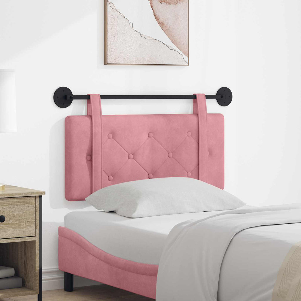 Hängendes Kopfteil Rosa Samt