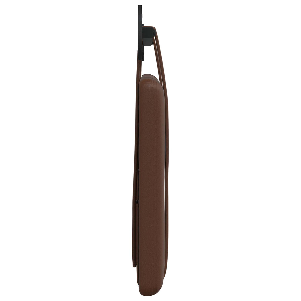 Hängendes Kopfteil Braun Kunstleder