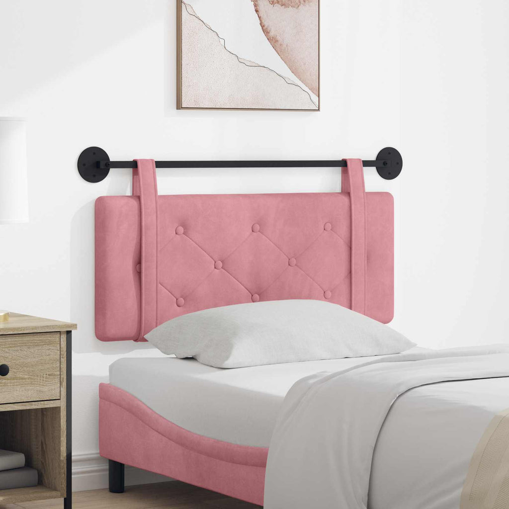 Hängendes Kopfteil Rosa Samt
