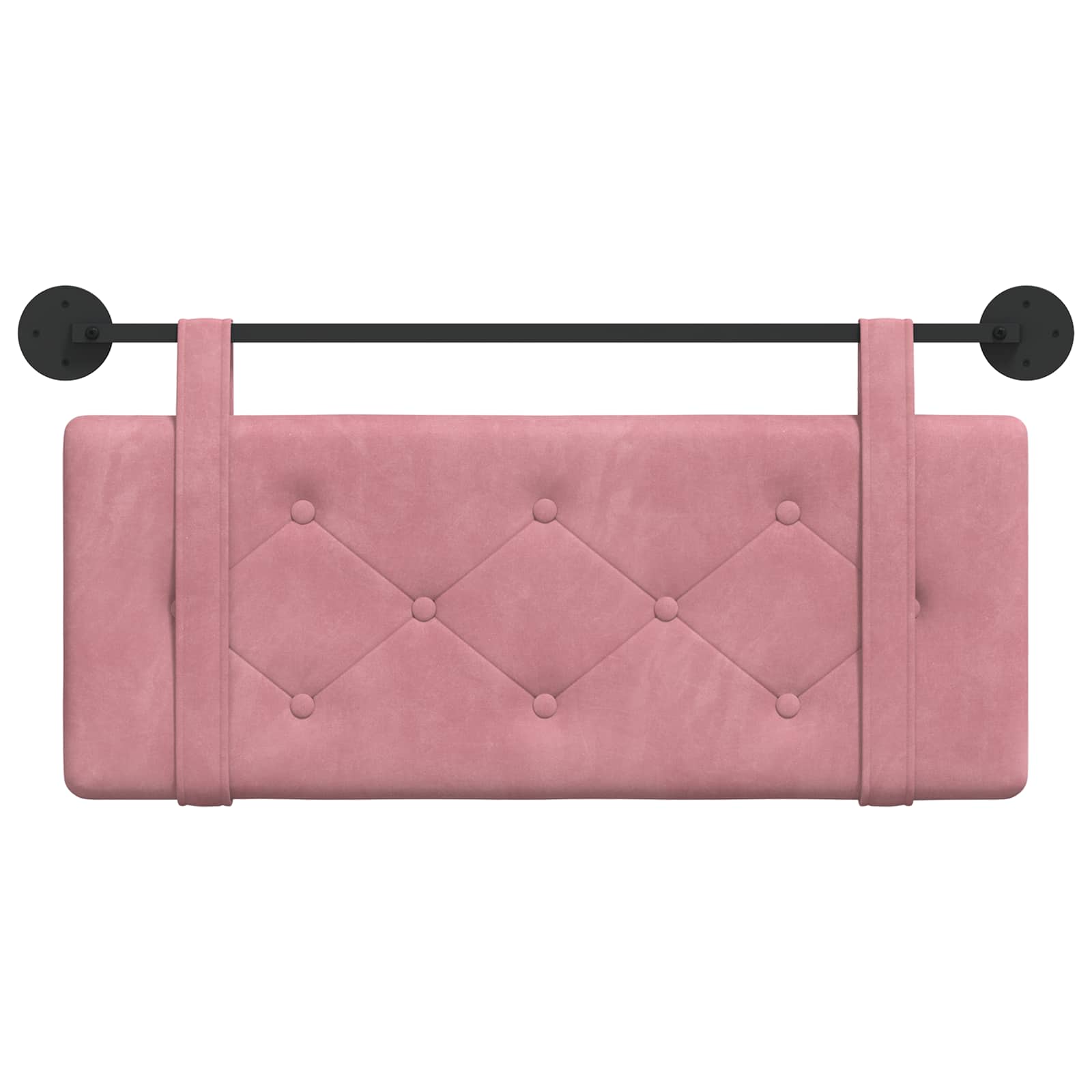 Hängendes Kopfteil Rosa Samt