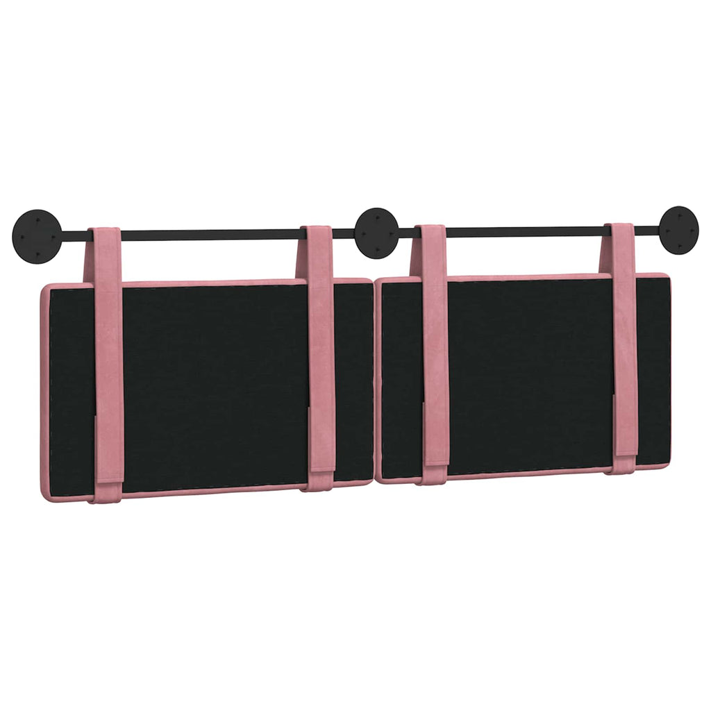 Hängendes Kopfteil Rosa Samt
