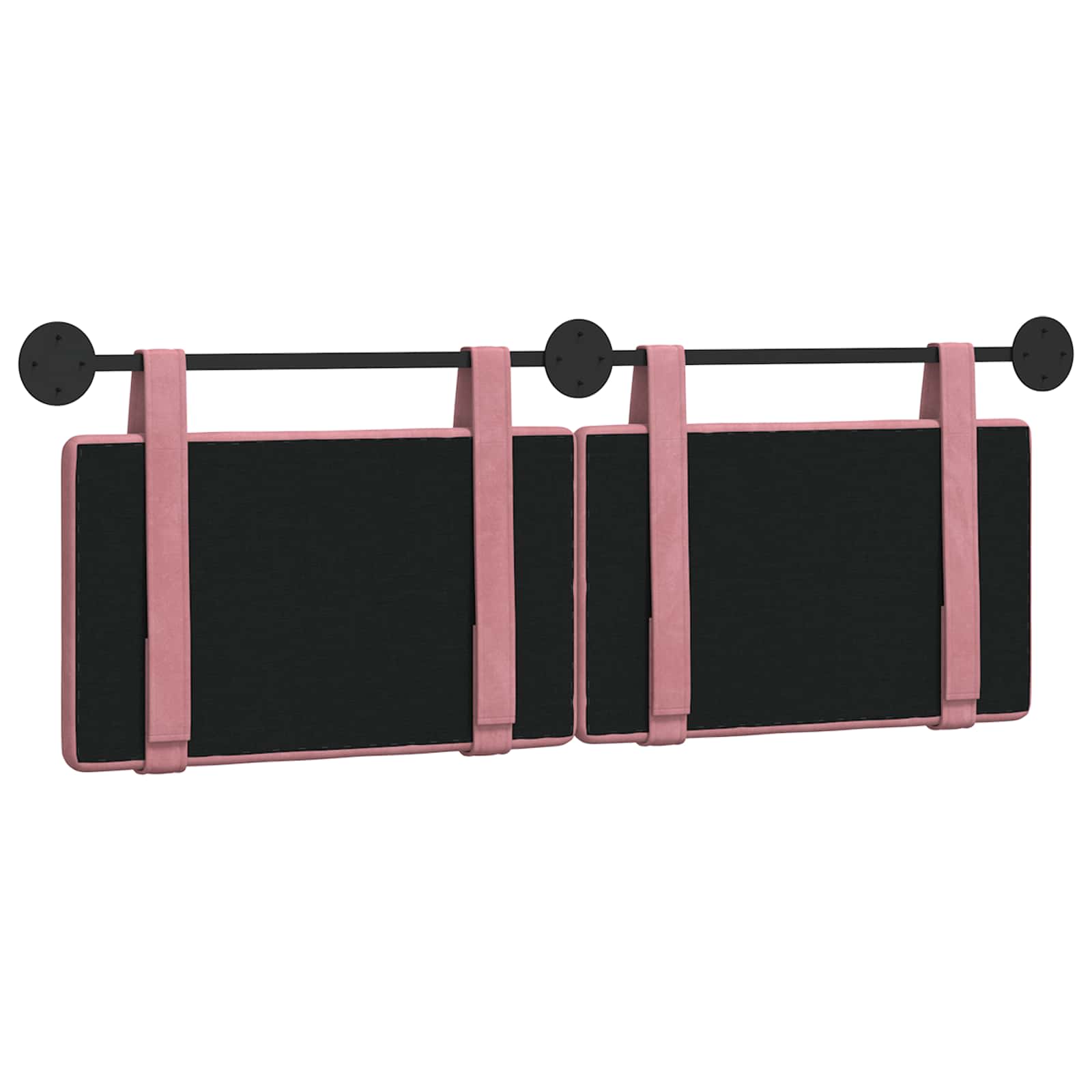 Hängendes Kopfteil Rosa Samt
