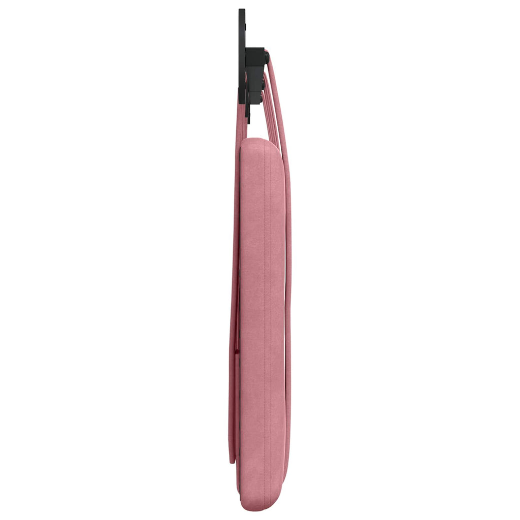Hängendes Kopfteil Rosa Samt