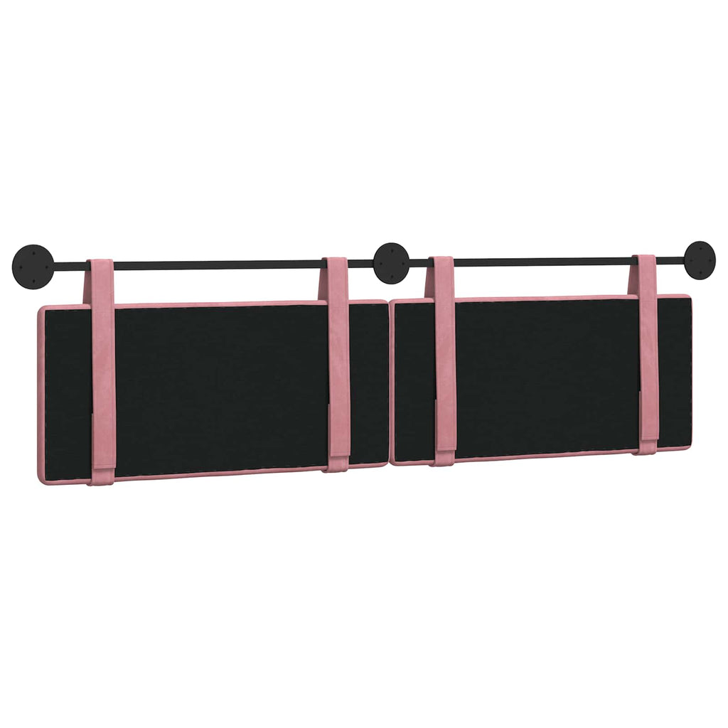 Hängendes Kopfteil Rosa Samt