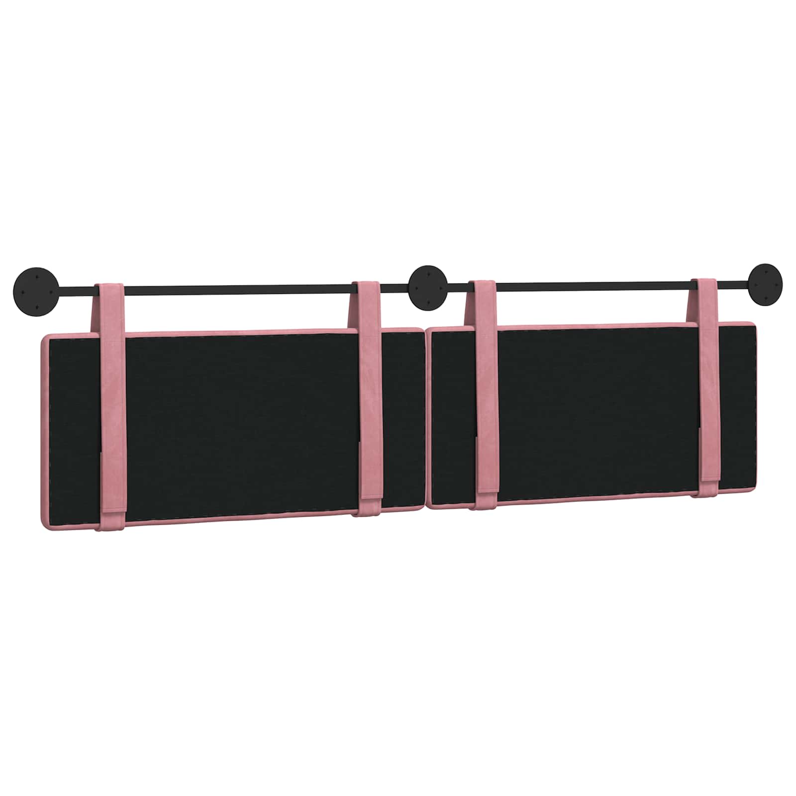 Hängendes Kopfteil Rosa Samt
