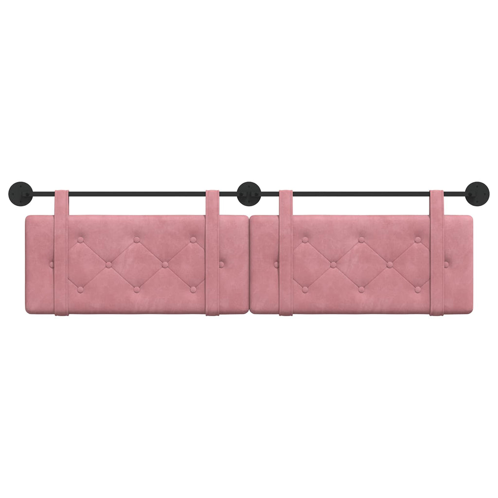 Hängendes Kopfteil Rosa Samt