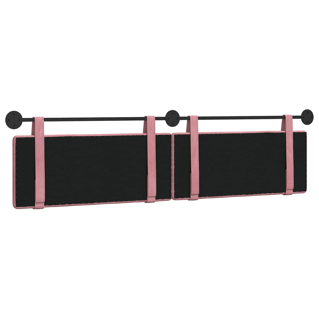 Hängendes Kopfteil Rosa Samt