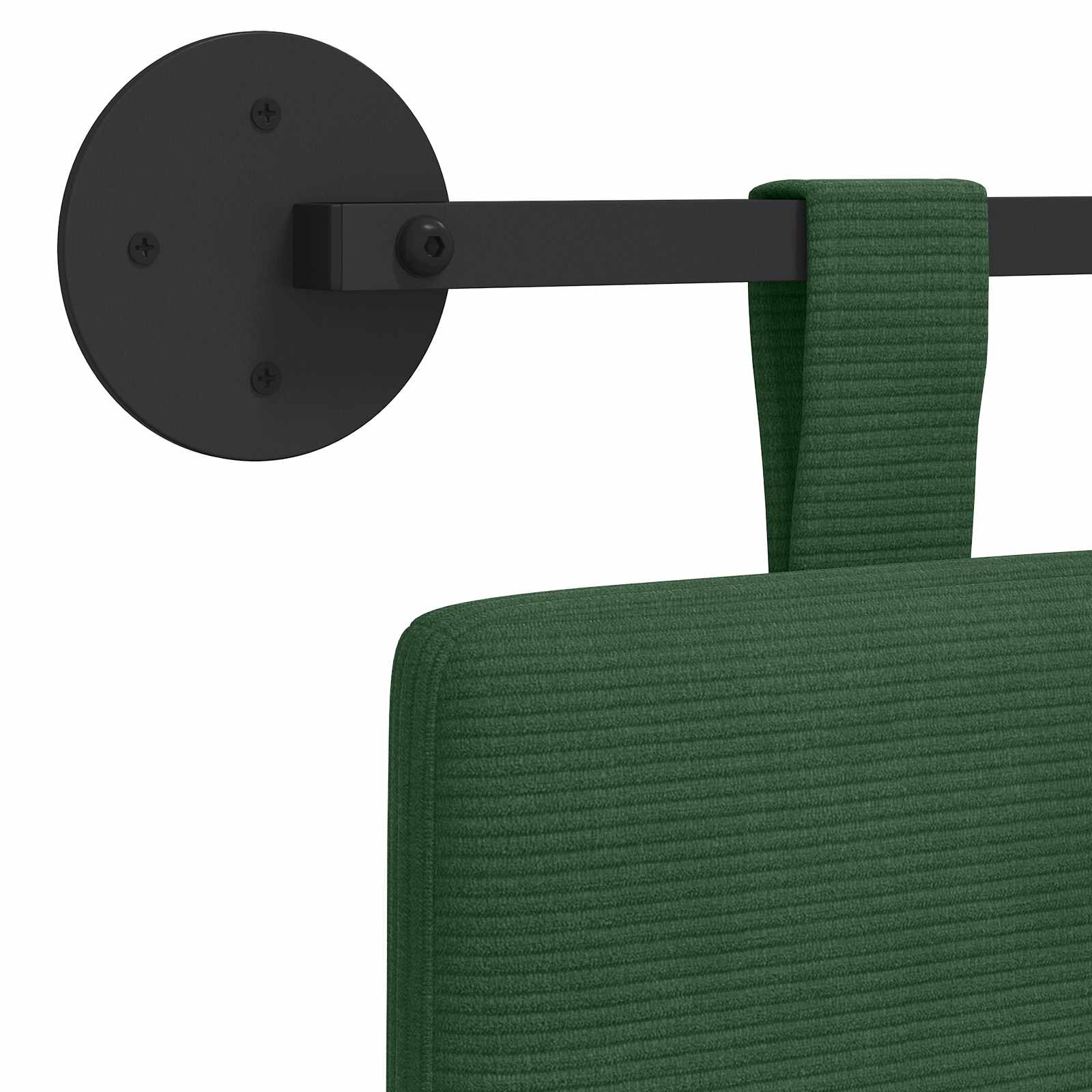 Hängendes Kopfteil Dschungelgrün Cordstoff