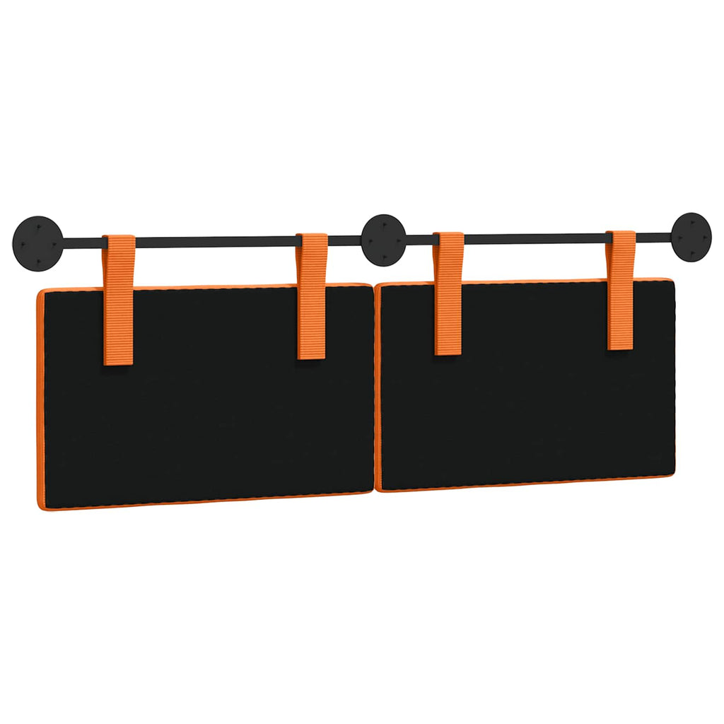Hängendes Kopfteil Orange Cordstoff