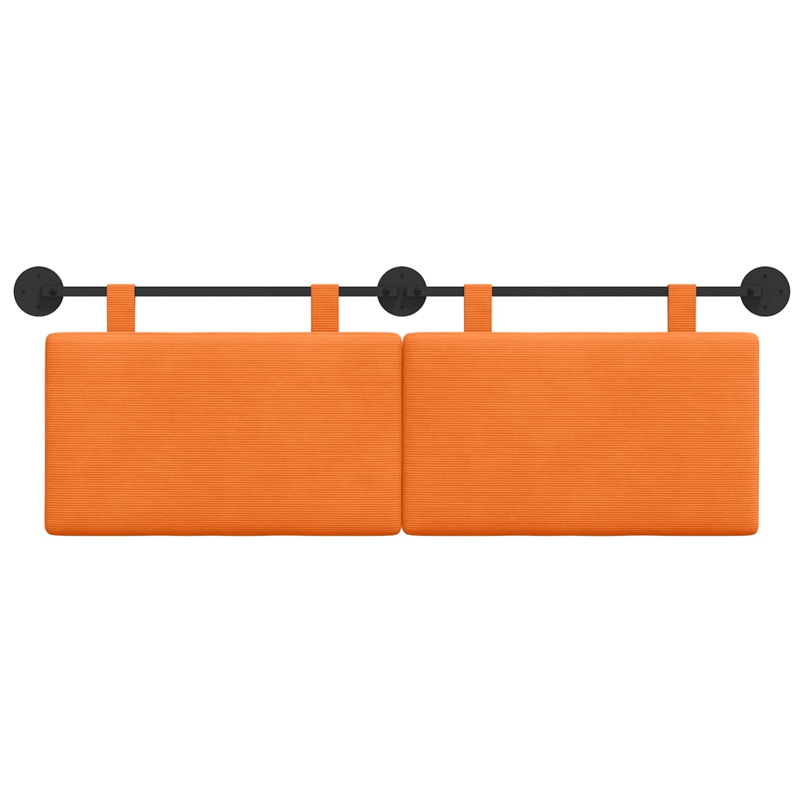 Hängendes Kopfteil Orange Cordstoff