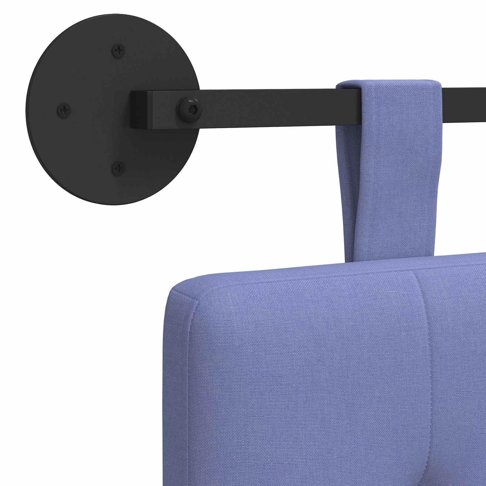 Hängendes Kopfteil Jeans blau Stoff