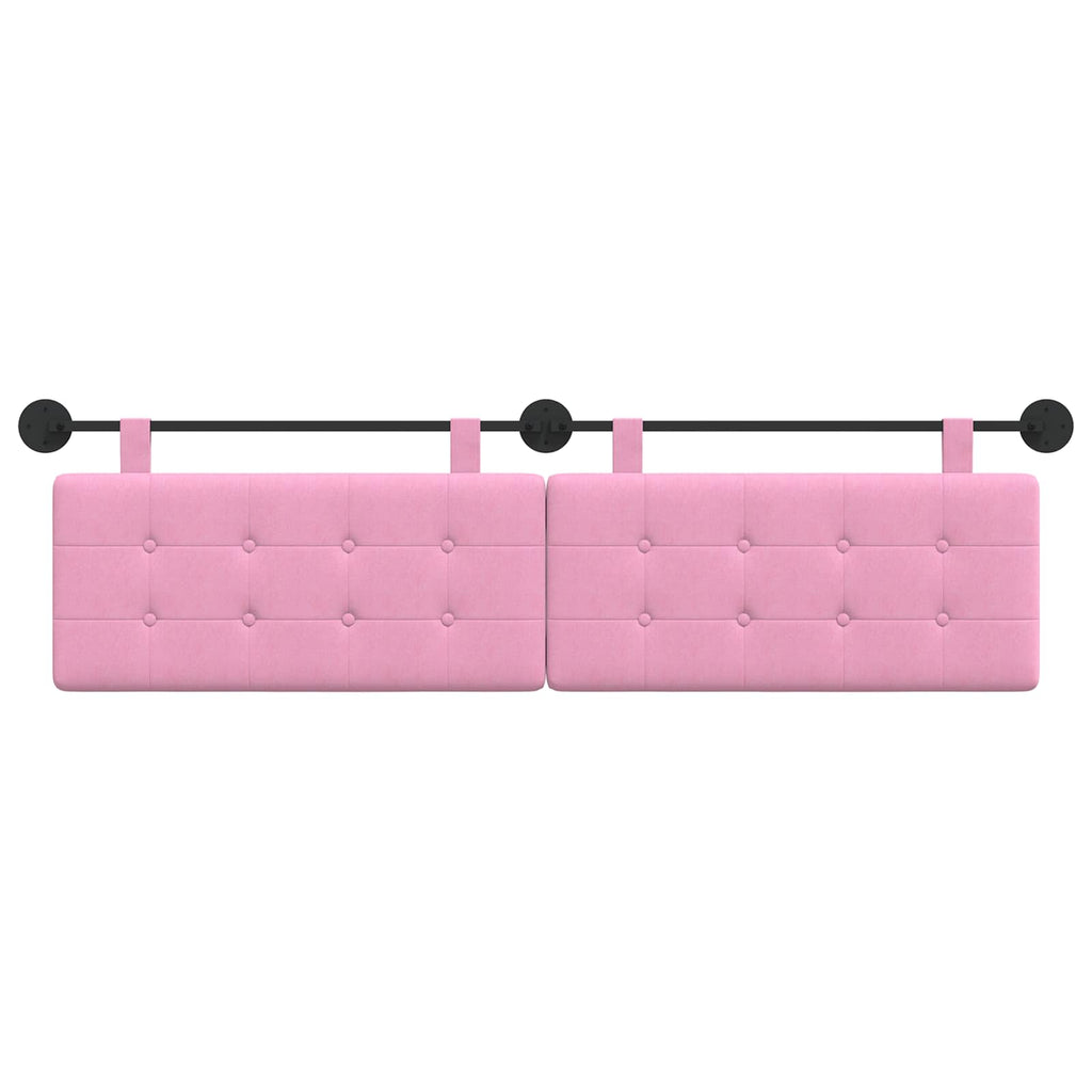 Hängendes Kopfteil Rosa Stoff