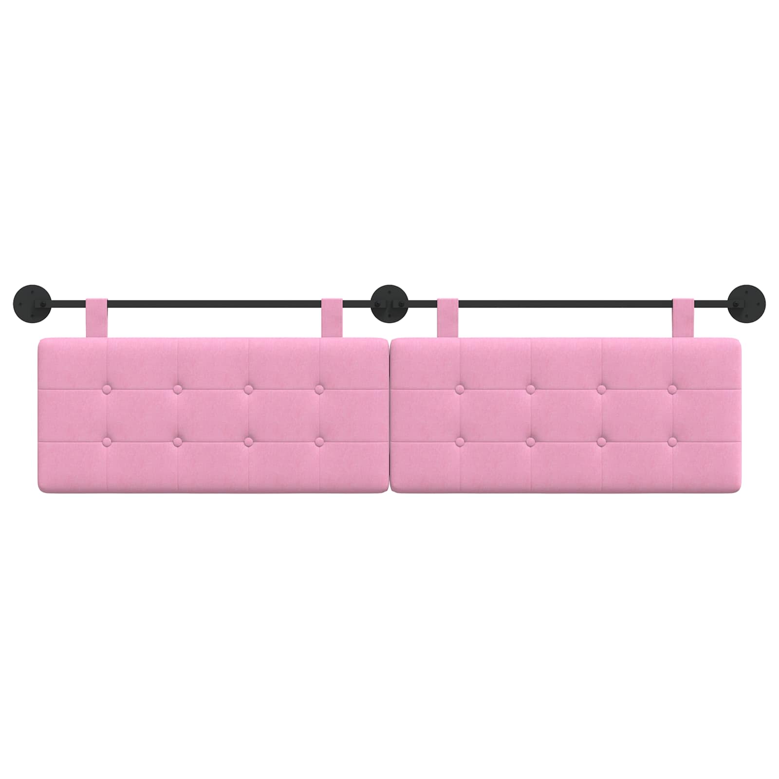 Hängendes Kopfteil Rosa Stoff