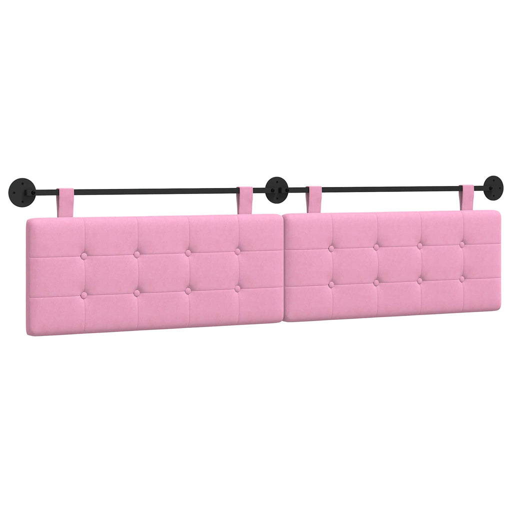 Hängendes Kopfteil Rosa Stoff