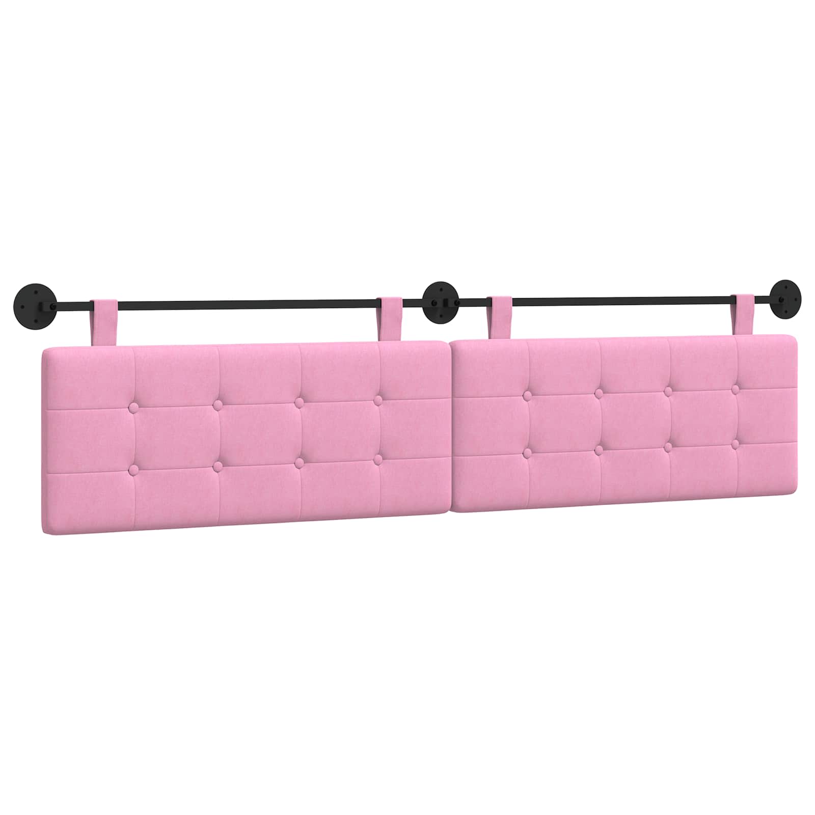 Hängendes Kopfteil Rosa Stoff