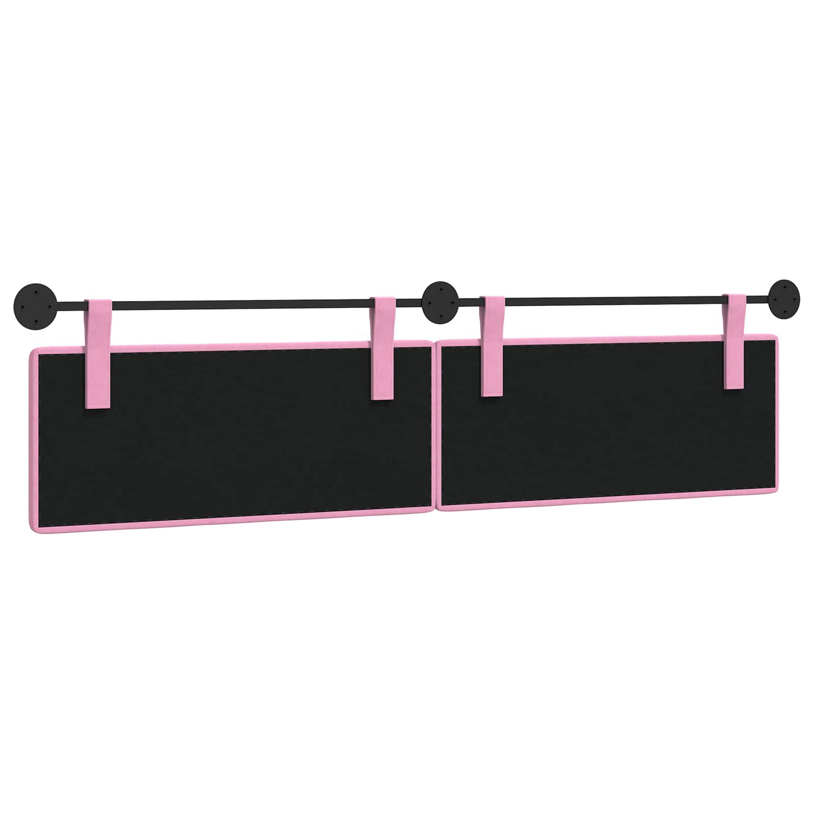 Hängendes Kopfteil Rosa Stoff