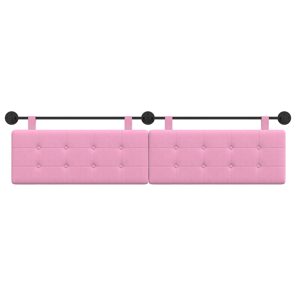 Hängendes Kopfteil Rosa Stoff