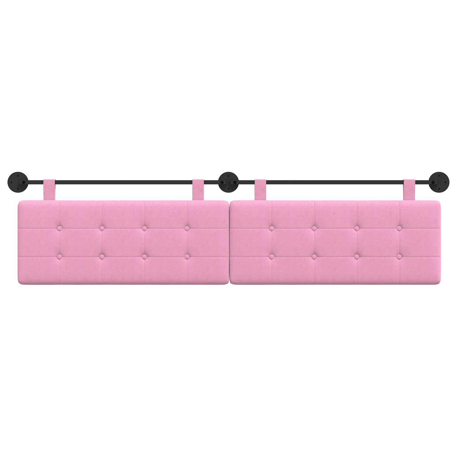 Hängendes Kopfteil Rosa Stoff