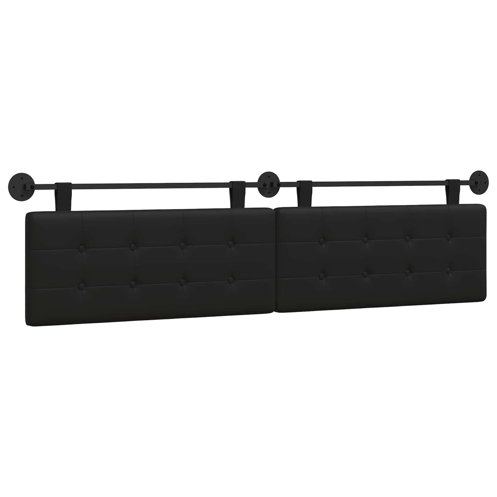 Hängendes Kopfteil Schwarz Kunstleder
