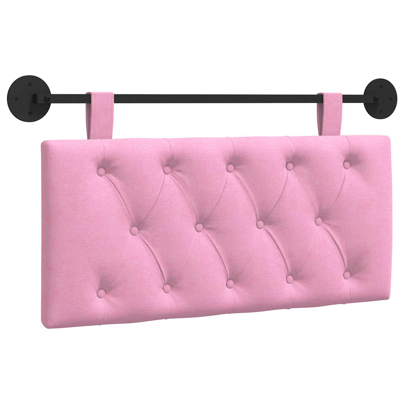 Hängendes Kopfteil Rosa Stoff