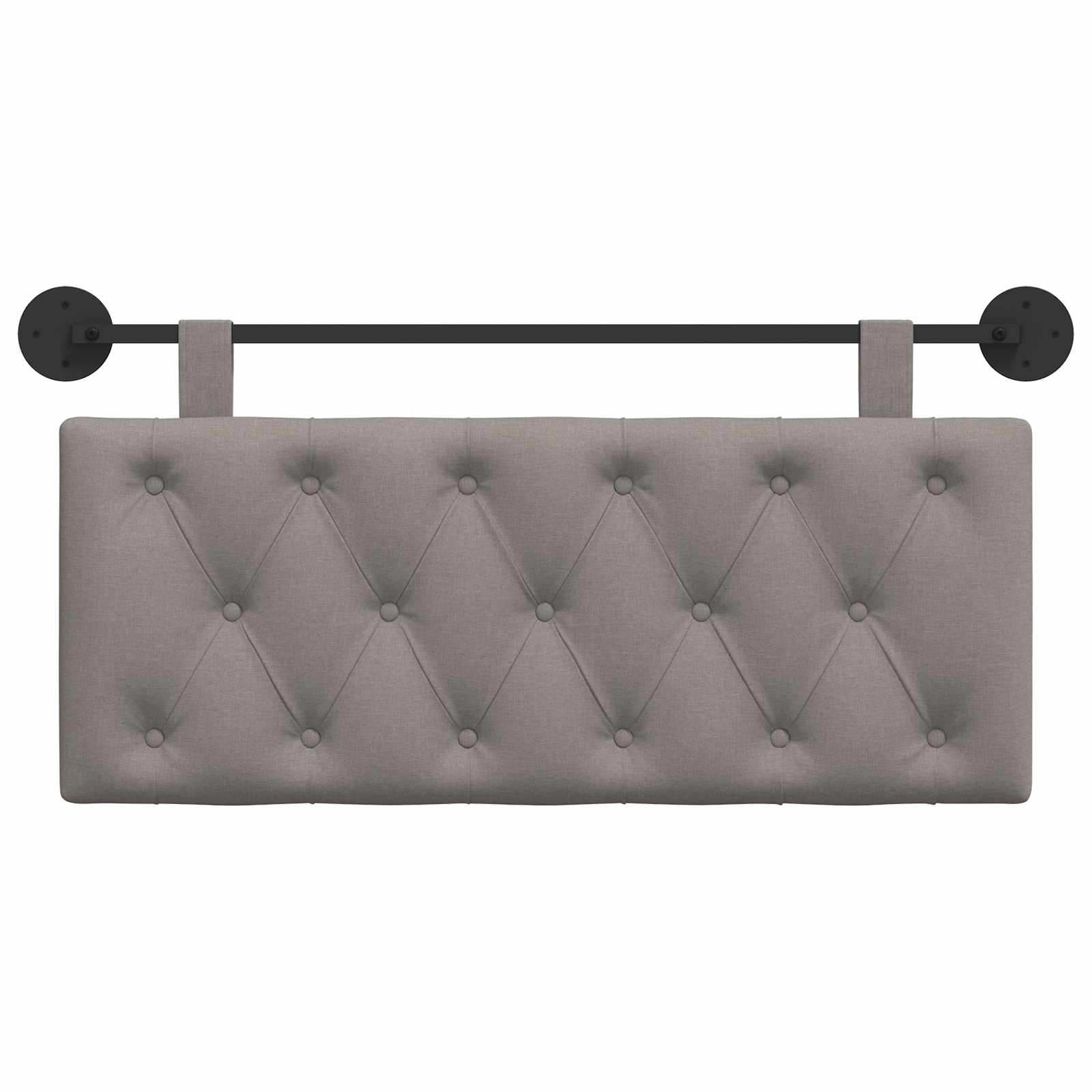 Hängendes Kopfteil Taupe Stoff